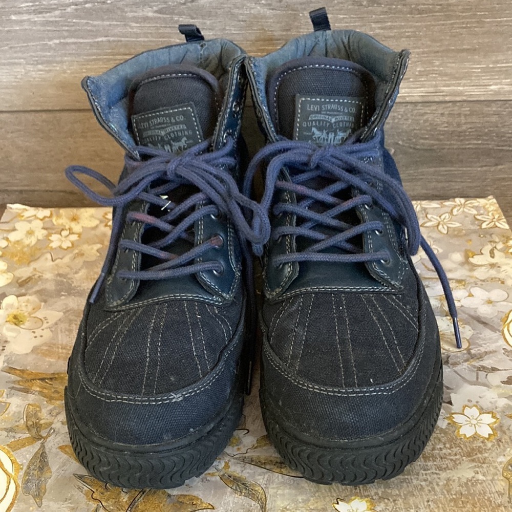 Levi’s Dayton Denim Lace Up Boots - Picture 2 of 12